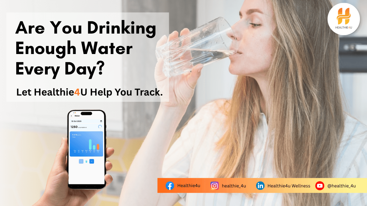 Water Intake Tracker for Daily Hydration | Track Your Water with Healthie4U App